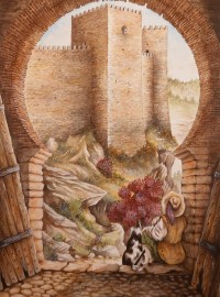 Looking out from Puerta Agua c17th century